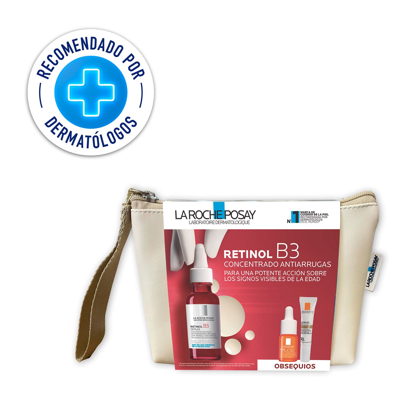 Kit Retinol B3 X30 Ml Gratis Mini Pure Vit C Serum X10 Ml+ Mini Anthelius Age Correct X15 Ml