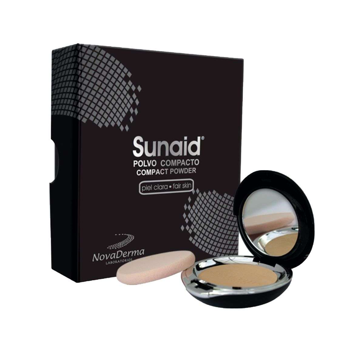 Sunaid Compacto Piel Clara  X 12 Gr Novaderma