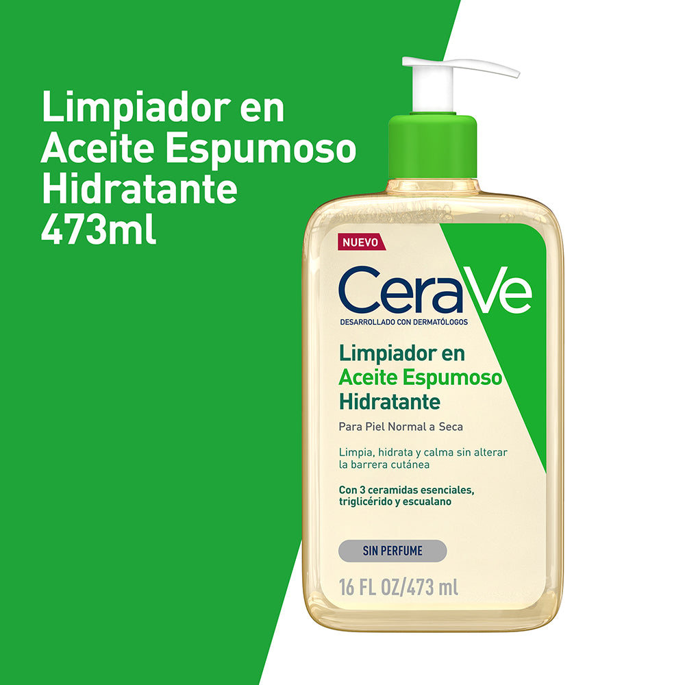 Cerave Limpiador Aceite Espumoso Hidratante X 473 Ml