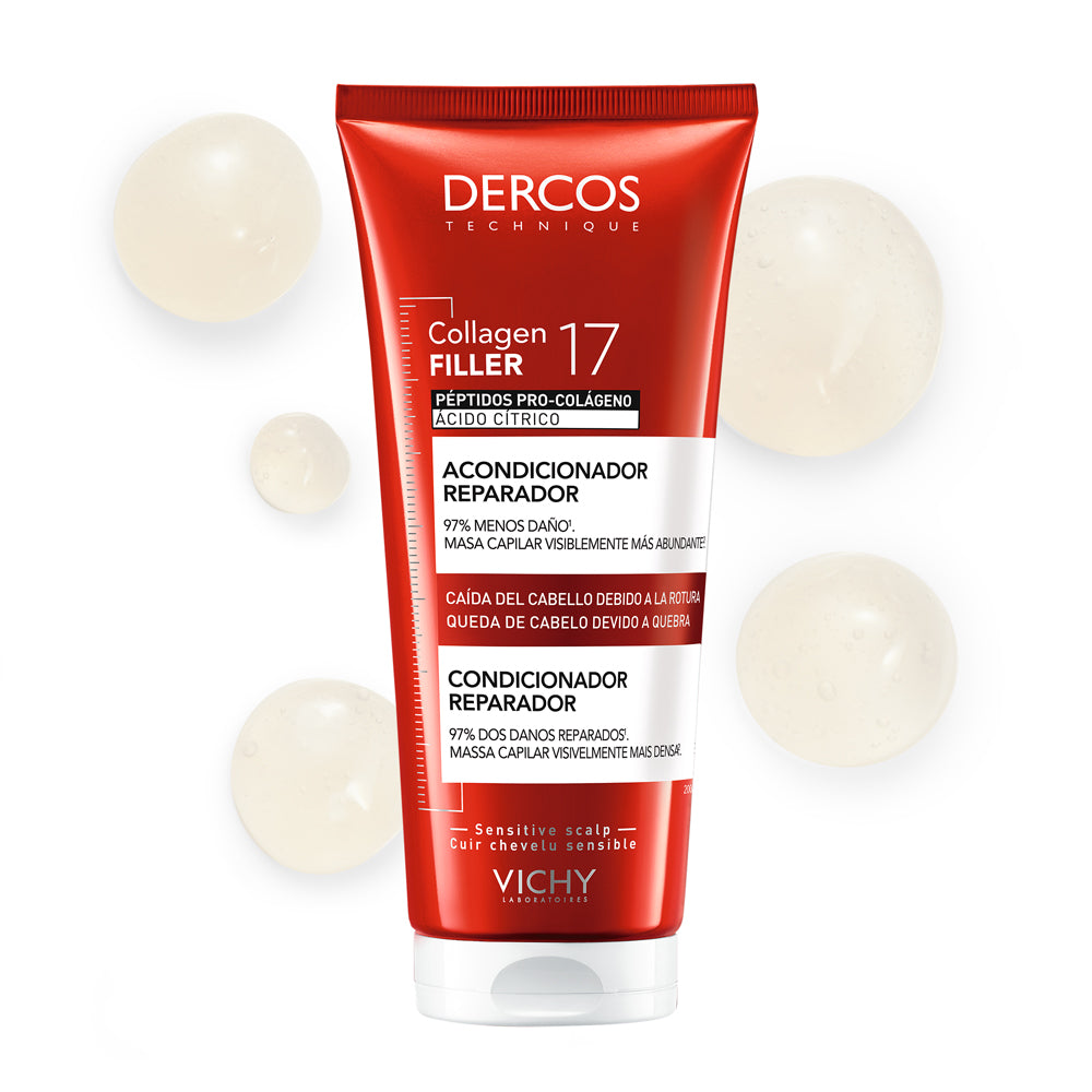 Vichy Dercos Collagen 17 Filler Acondicionador X 200 Ml