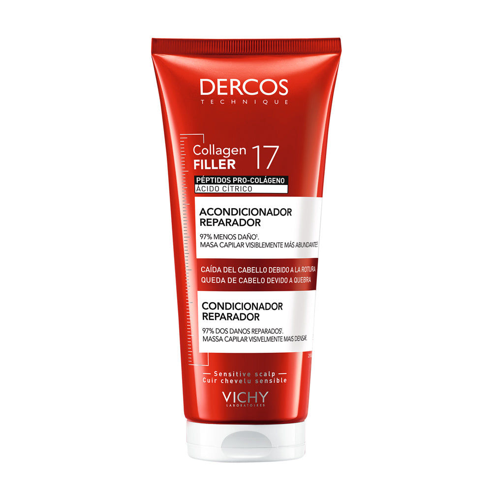 Vichy Dercos Collagen 17 Filler Acondicionador X 200 Ml