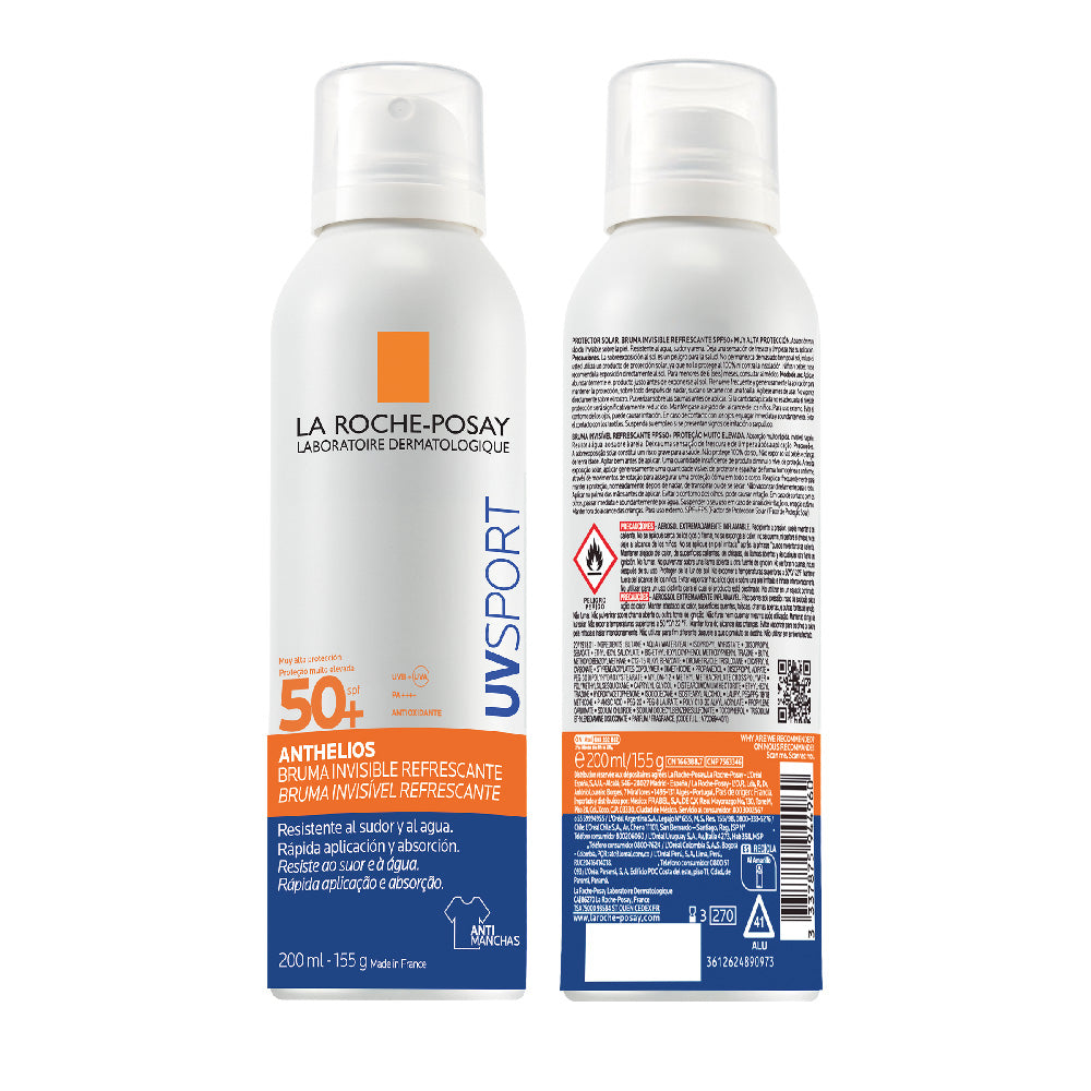 Anthelios UV Sport Bruma SPF 50+ X 200 Ml La Roche Posay