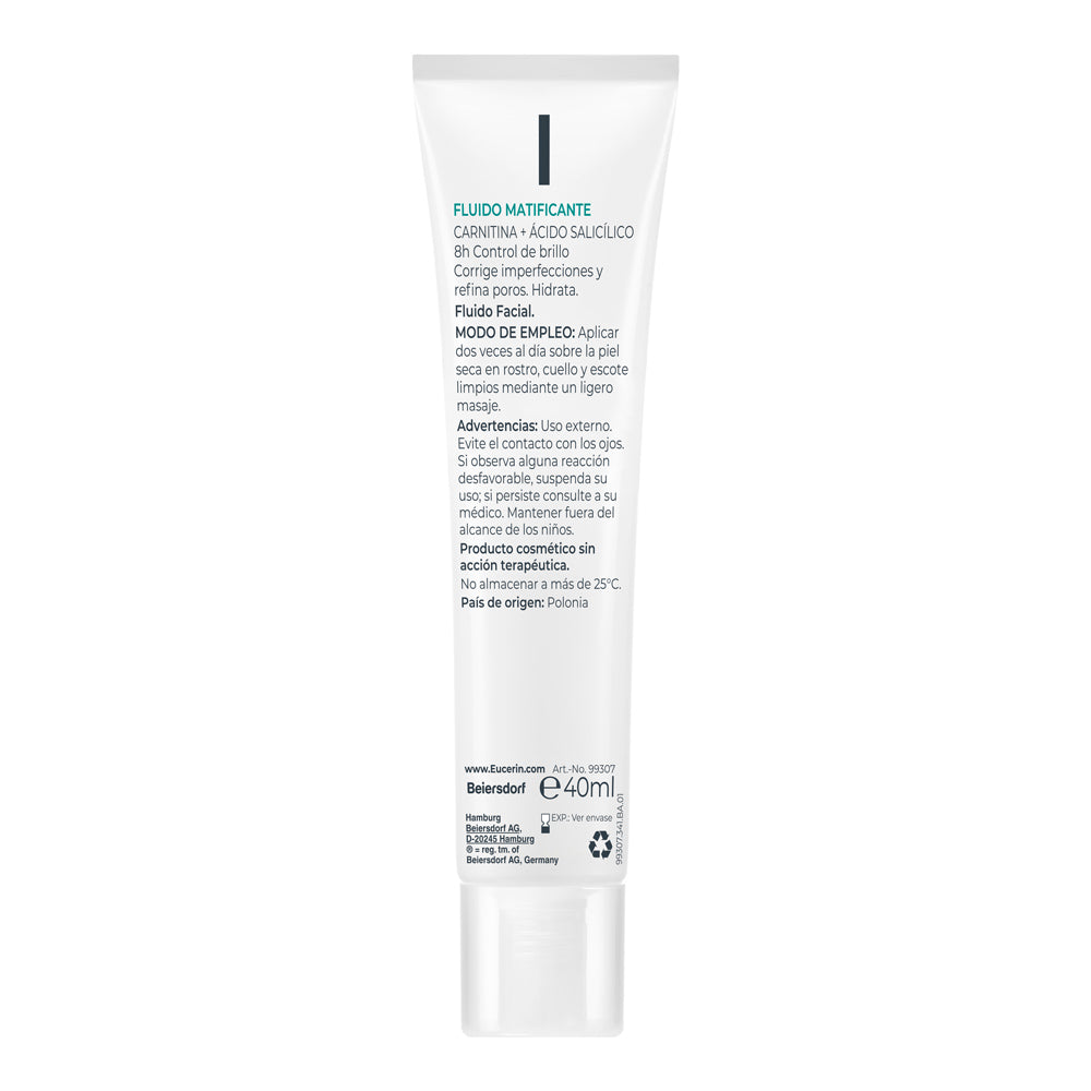 Dermopure Fluido Matificante X 40 Ml Eucerin