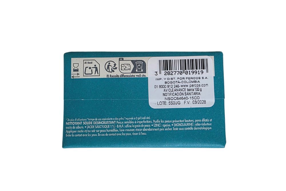 Cleanance Barra X 100 Gr Avene