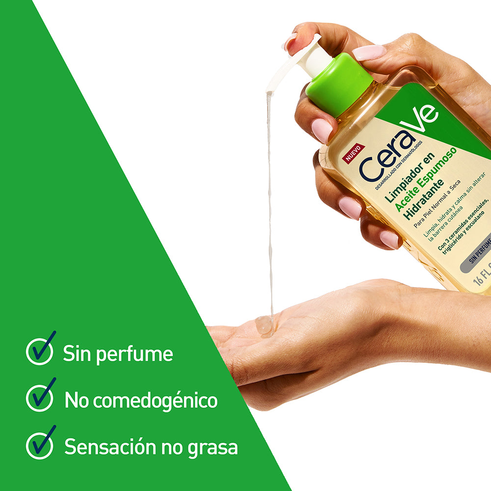 Cerave Limpiador Aceite Espumoso Hidratante X 473 Ml
