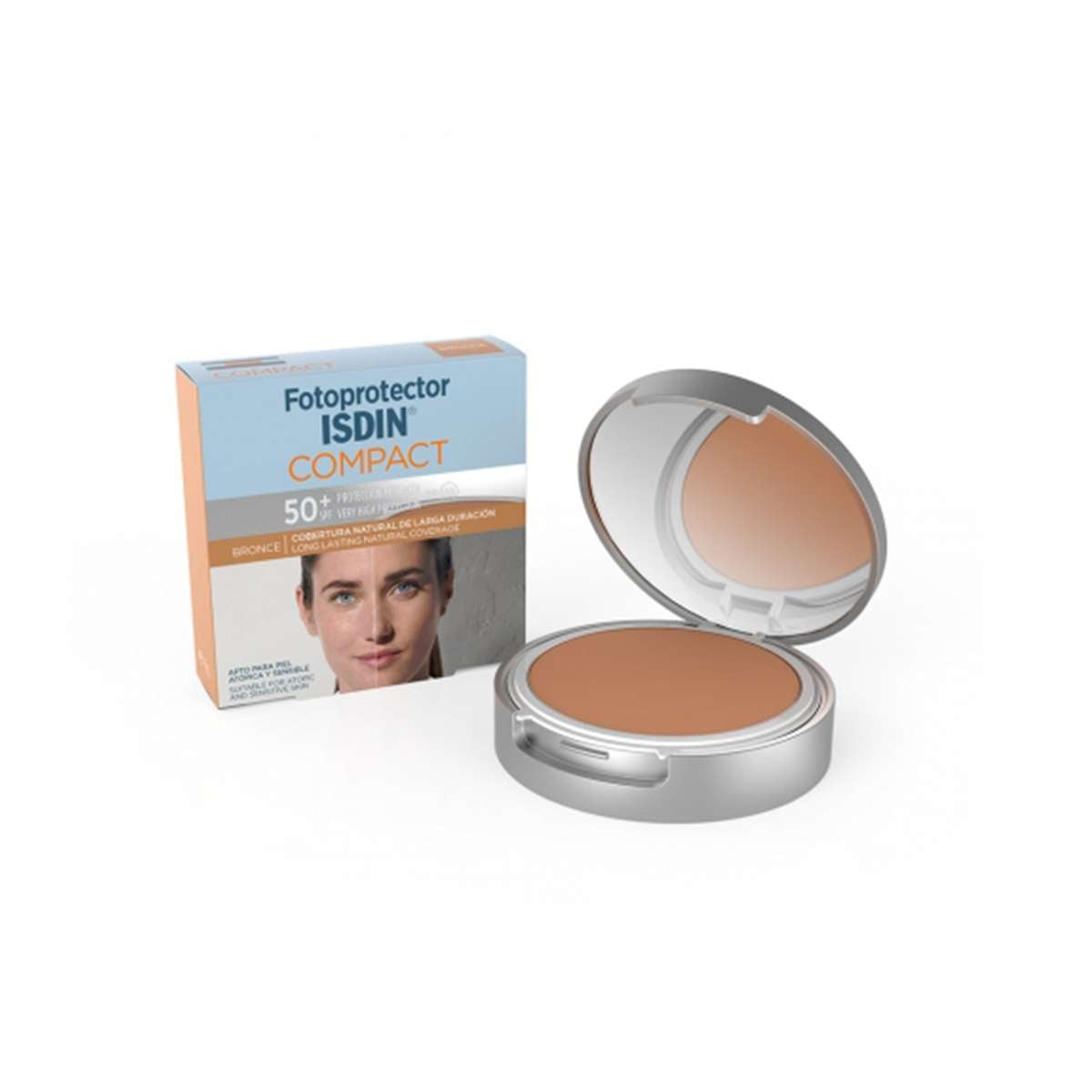 Fotoprotector Compacto Spf 50+ Bronce Isdin