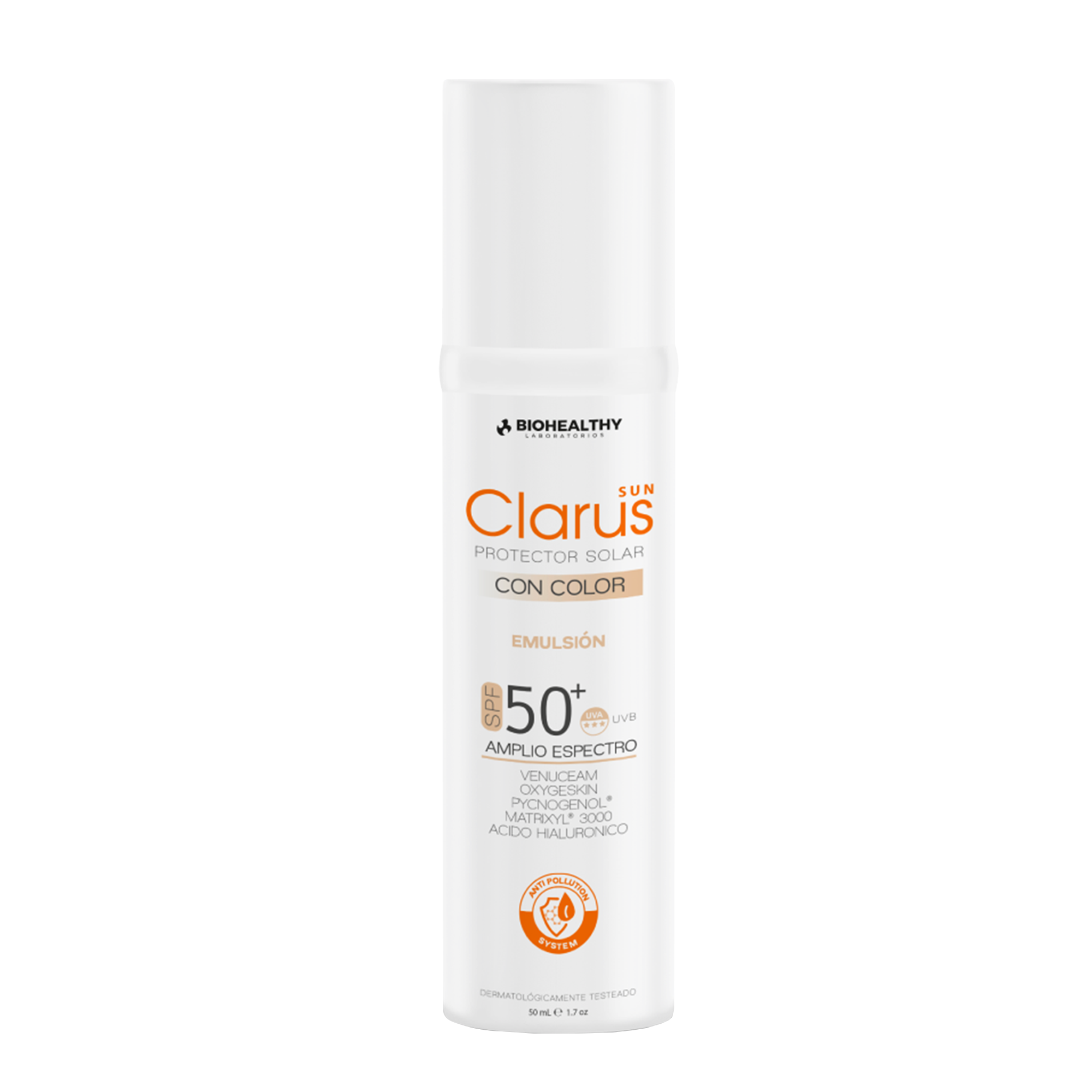 Clarus Emulsion Color Spf 50+ X 50 Ml