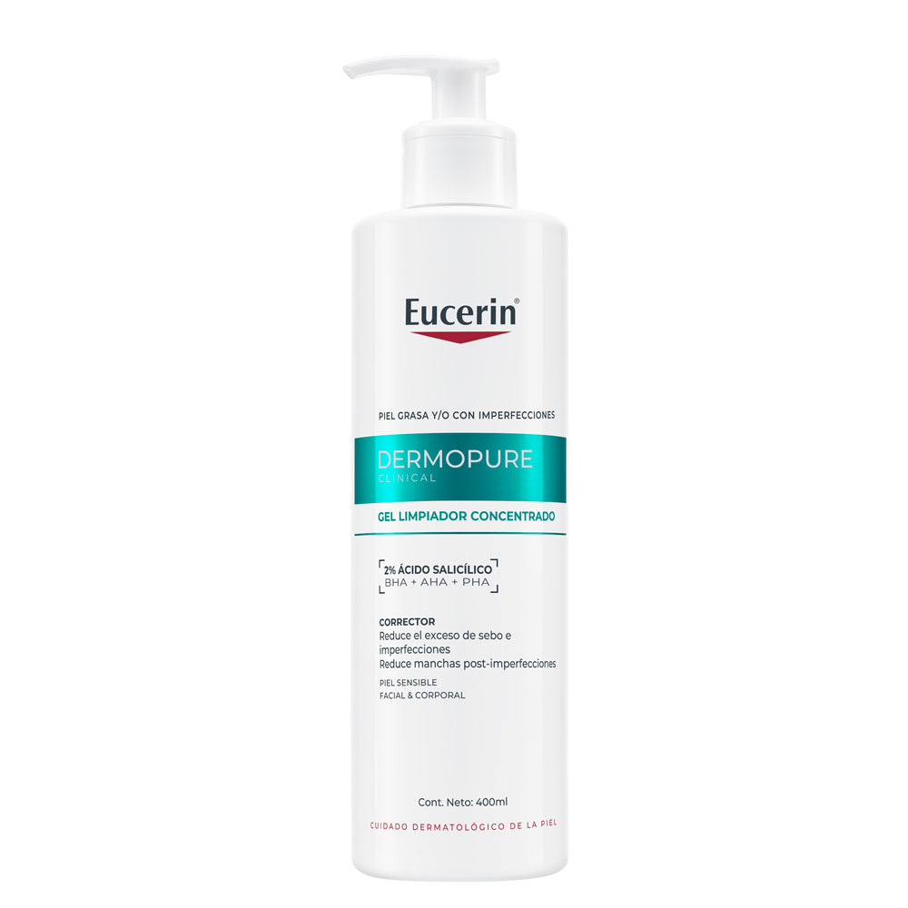 Dermopure Gel Limpiador Concentrado X 400 Ml Eucerin