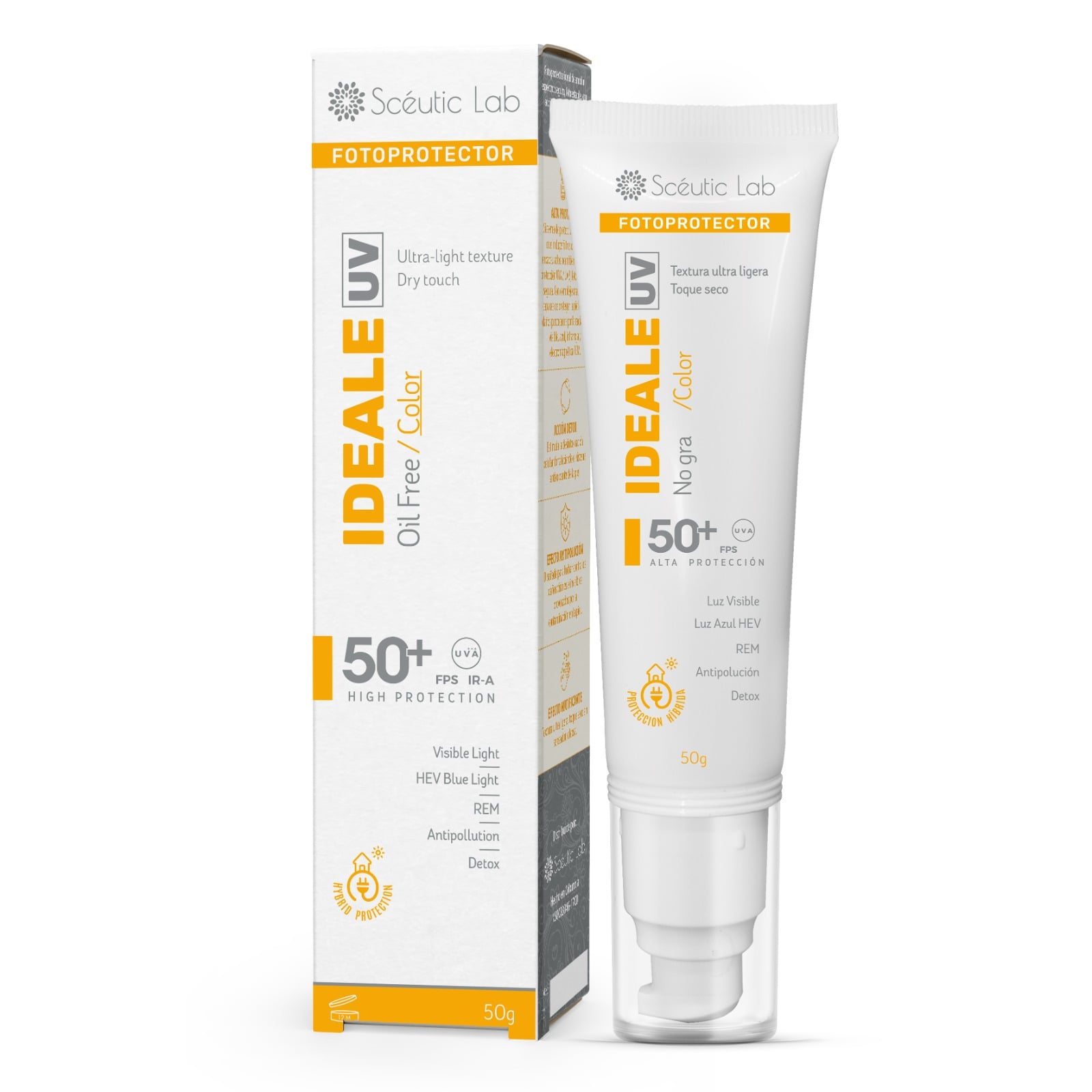 Ideale Uv Oil Free Color  Spf 50+ X 50 Gr