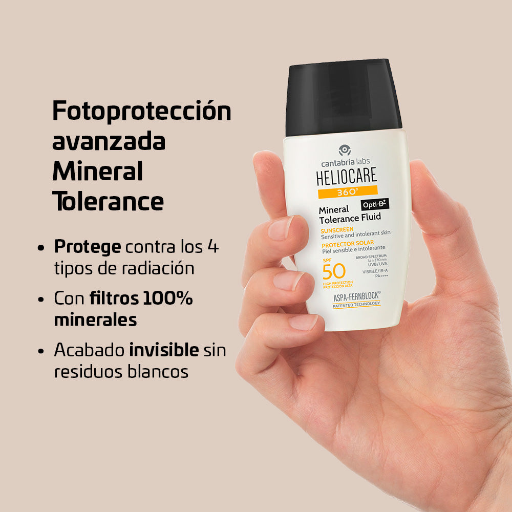 Heliocare 360 Mineral Tolerance Fluido Spf 50+ X 50 Ml Cantabria