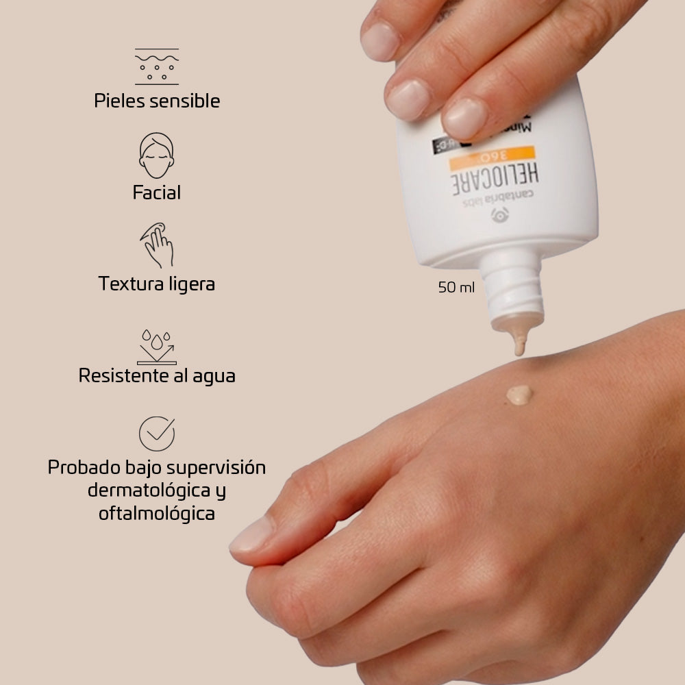 Heliocare 360 Mineral Tolerance Fluido Spf 50+ X 50 Ml Cantabria