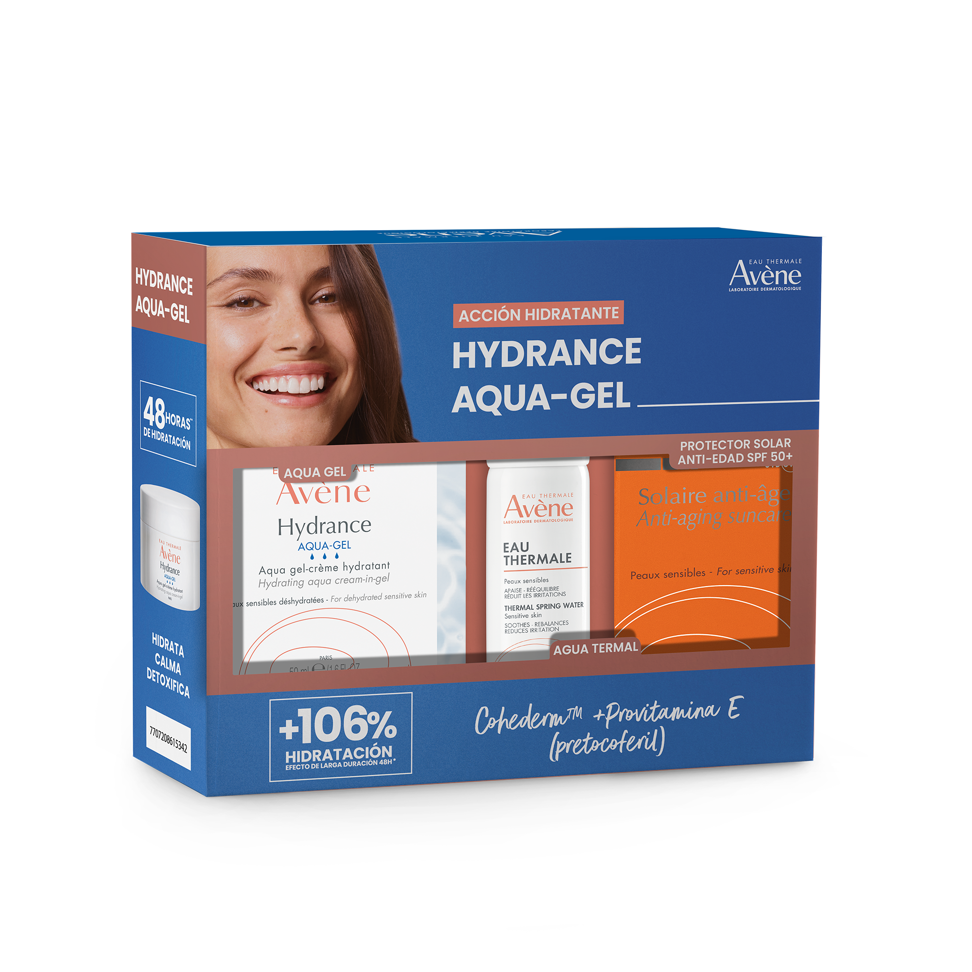 Kit Hyaluron Activ B3 Crema X 50 Ml + Gel Micelar Desmaquillante x 200Ml + Agua Thermal X 50Ml  Avene