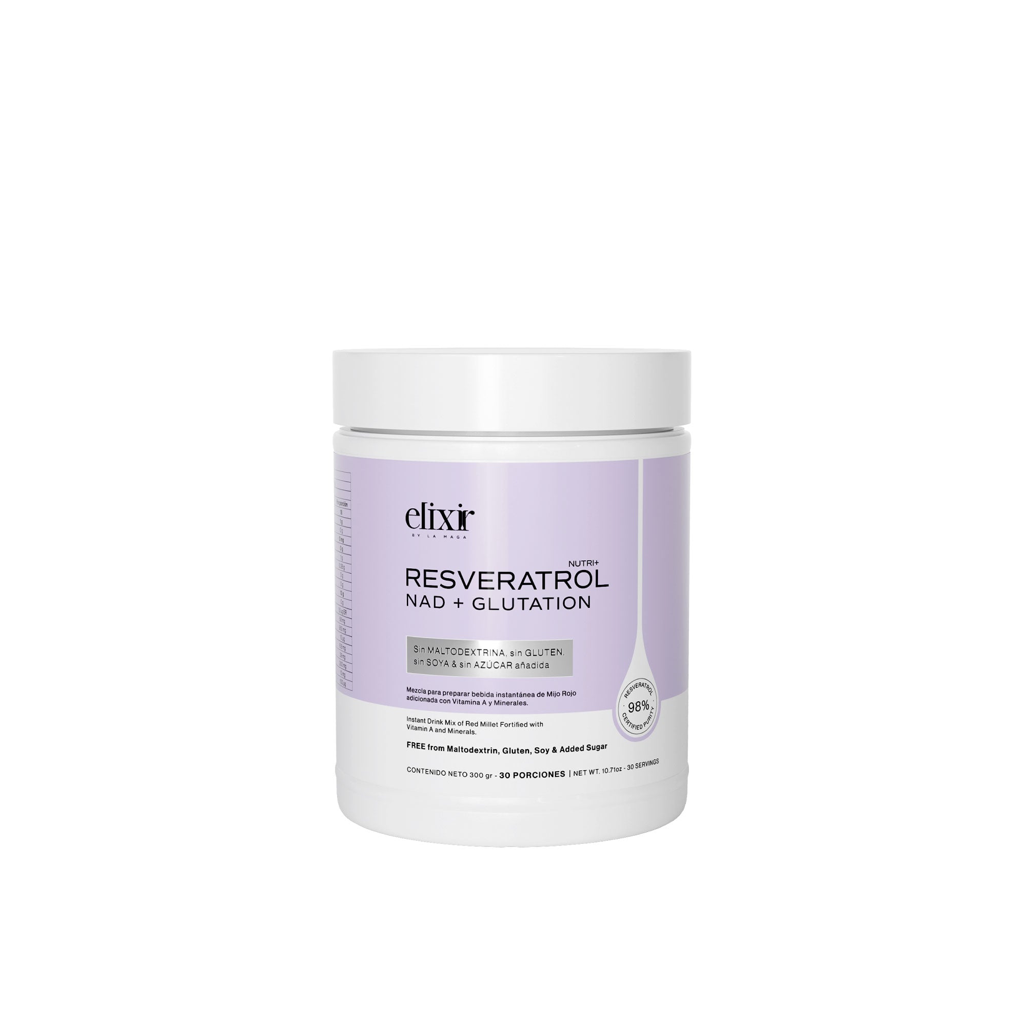 Resveratrol Nad + Glutation X 300 Ml Elixir