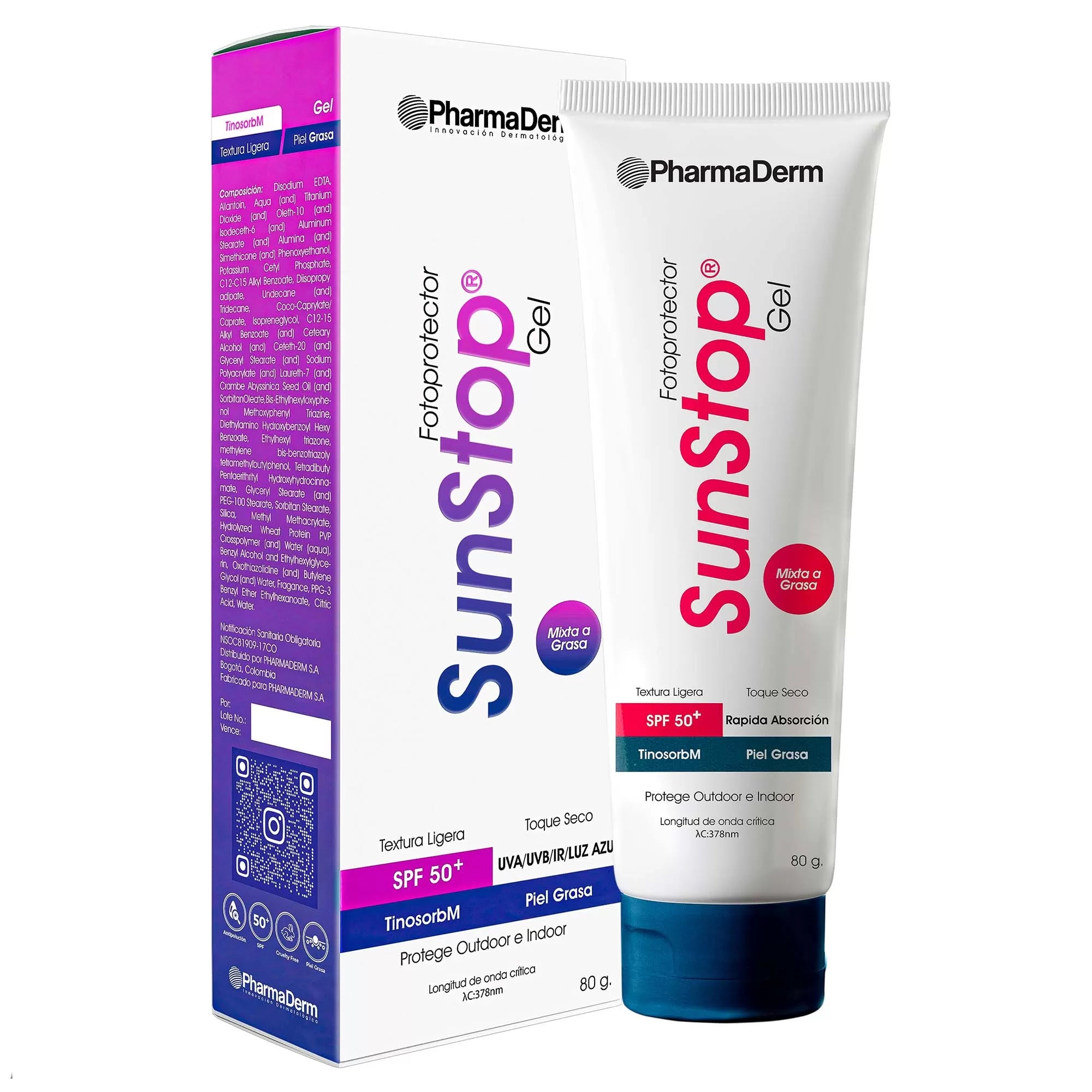 Sunstop Spf50+ Gel X 80 Gr Pharmaderm