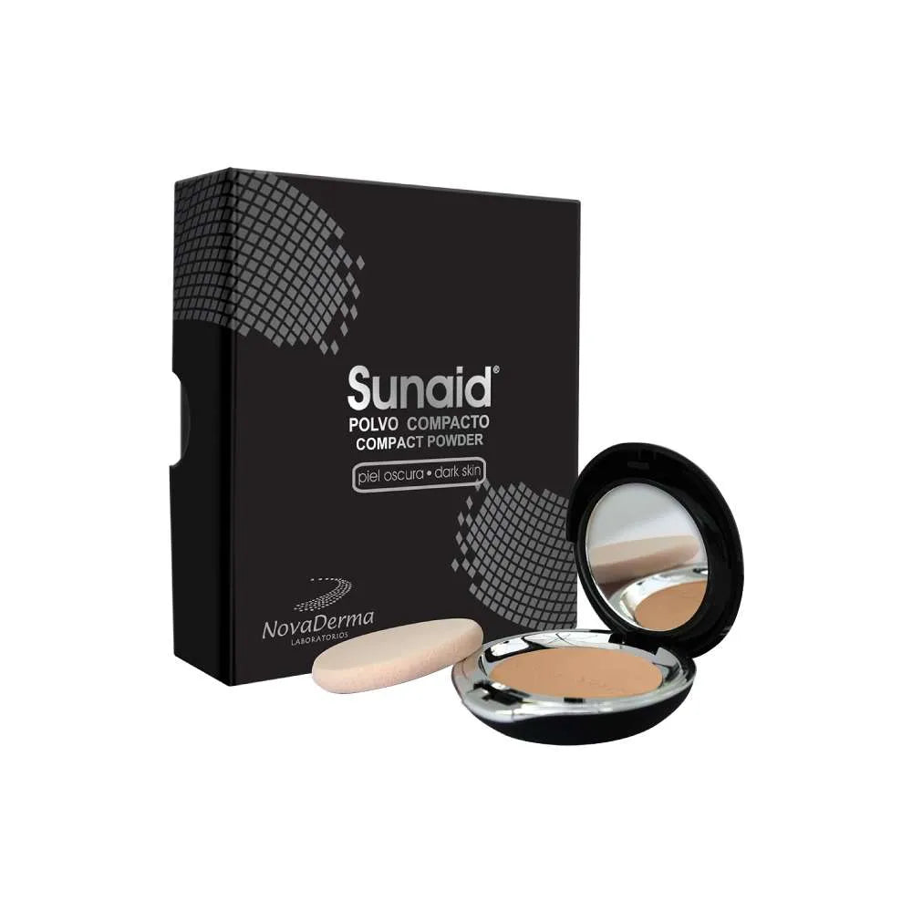 Sunaid Compacto Piel Oscura X 12 Gr Novaderma