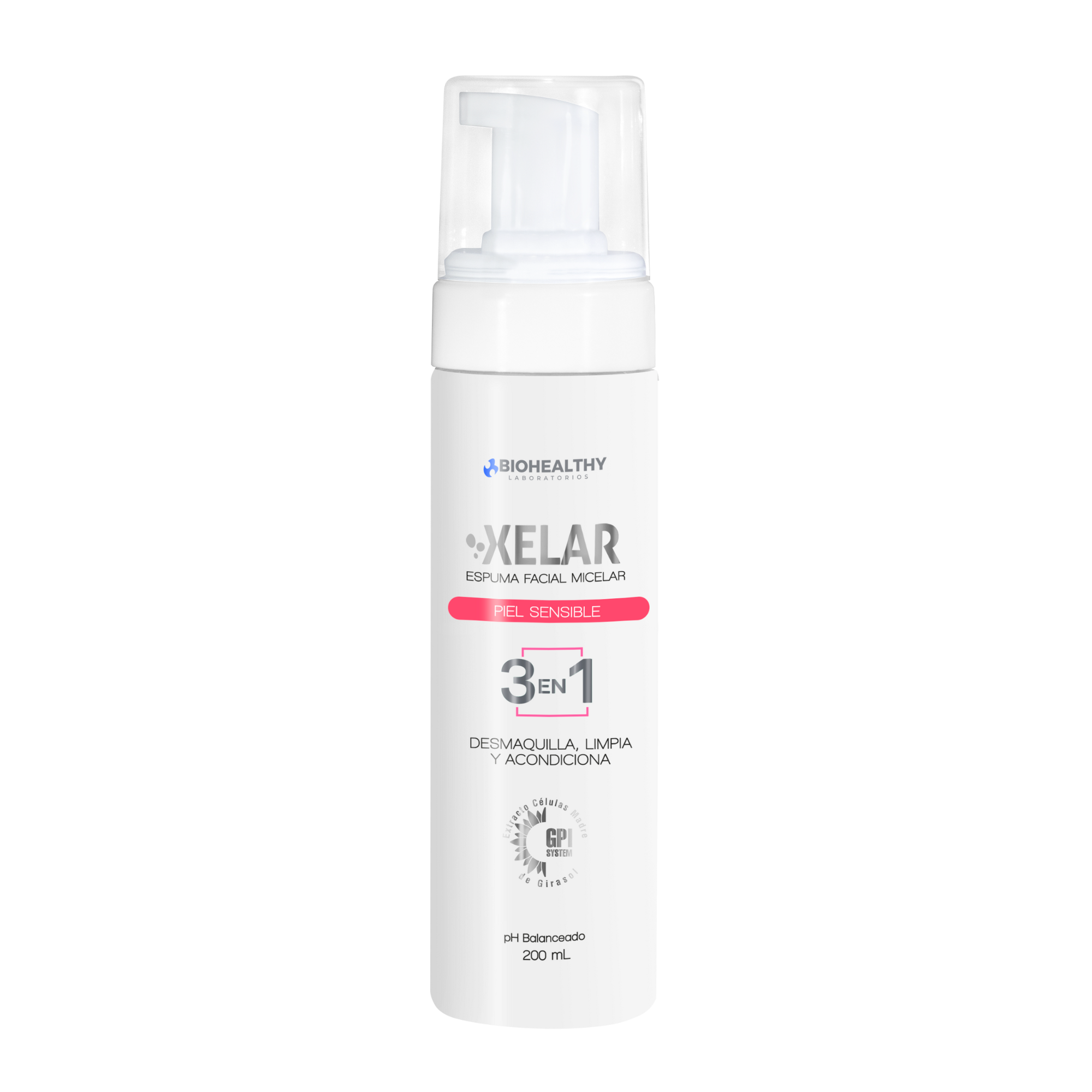 Xelar Espuma Facial Piel Sensible 3 En 1 X 200Ml