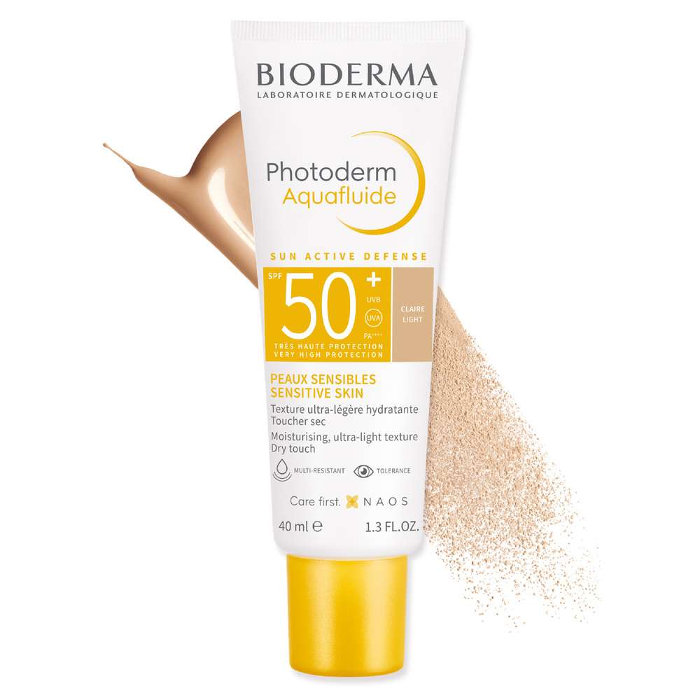 Photoderm Aquafluido Spf50+ Tono Claro Light X 40Ml Bioderma