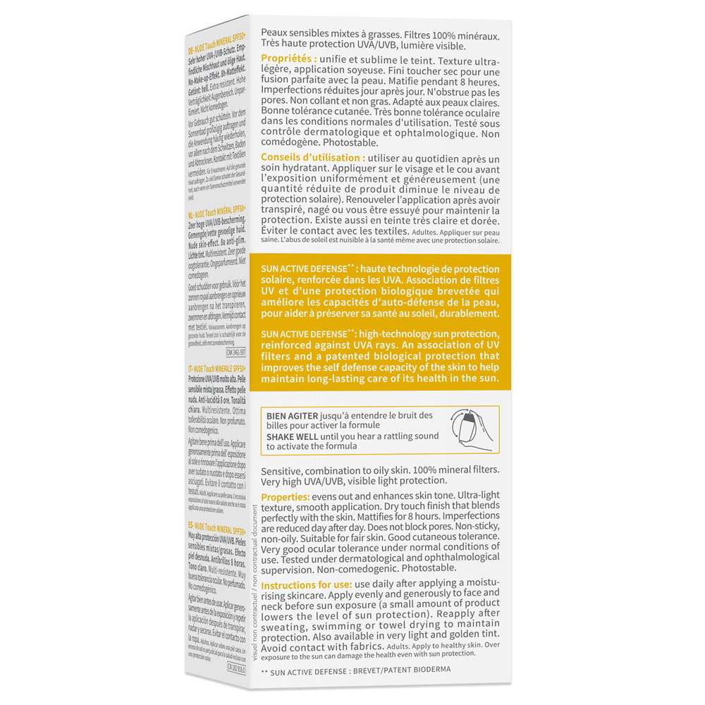Photoderm Nude Touch Claire Light Tinte Spf 50+ X40Ml Bioderma
