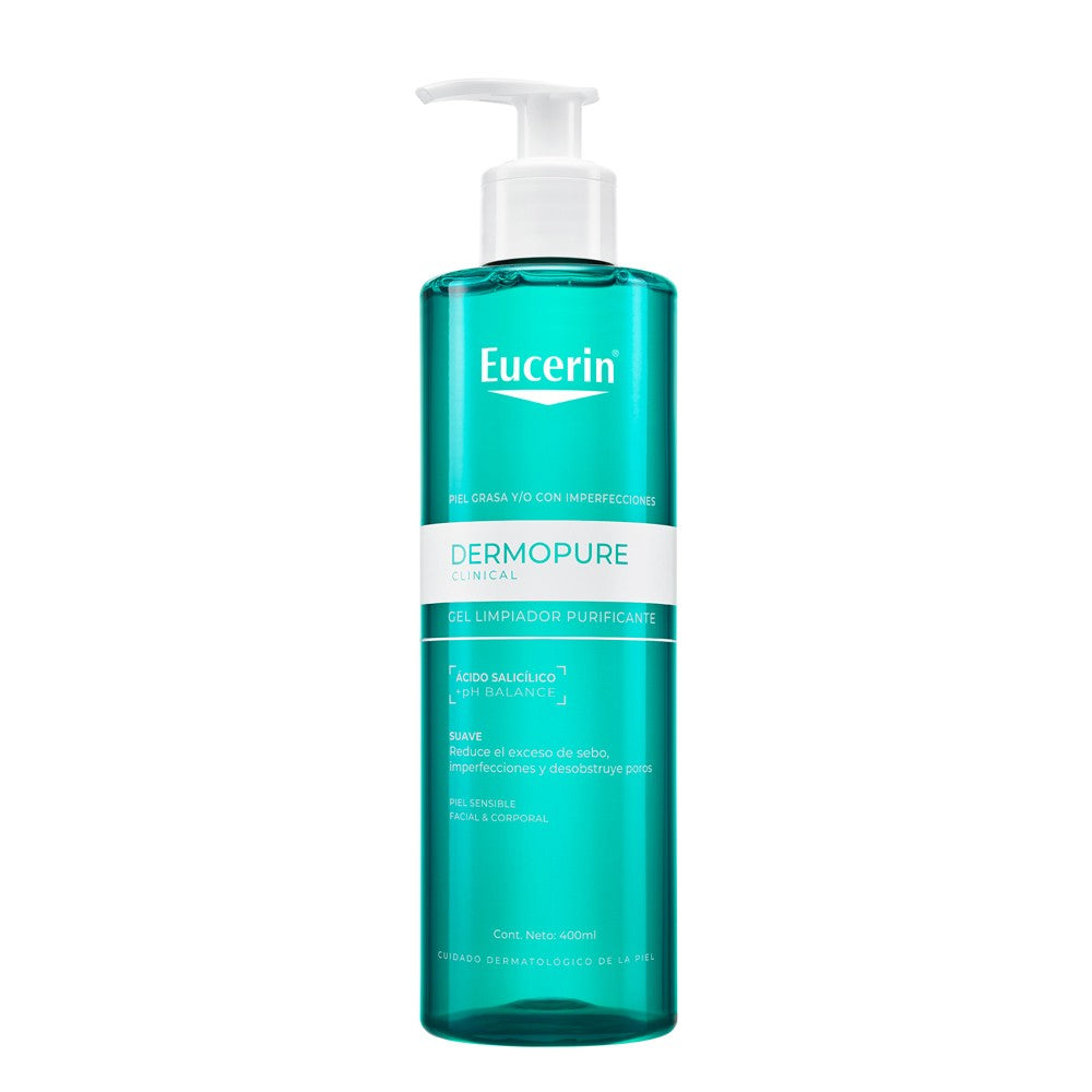 Dermopure Oil Control  Gel Limpiador Facial Clinical X 400 Ml Eucerin
