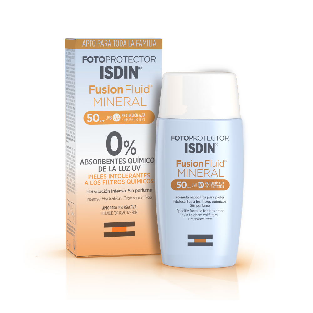 Fotoprotector Fusion Fluid Mineral Spf 50 X 50 Ml Isdin