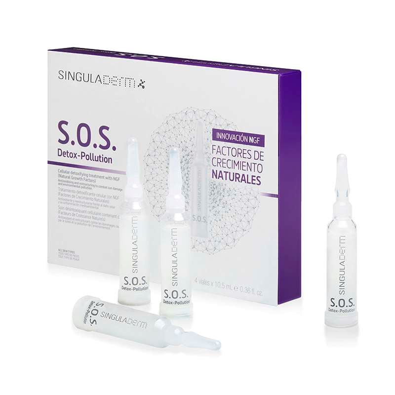 Singuladerm S.O.S. Detox-Pollution  Caja 4 Amp 10.5 Ml