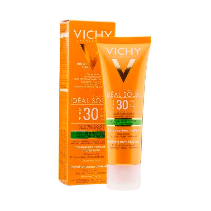 Vichy Ideal Soleil Spf30 Antiimperfecciones Tratamiento Corrector * 50 Ml